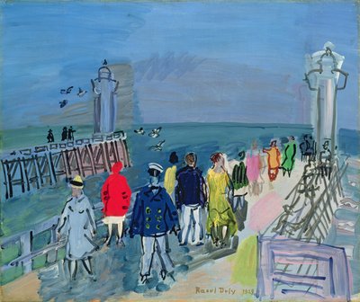Molo w Trouville autorstwa Raoul Dufy