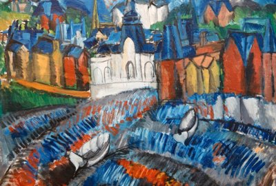 Kasyno Marie Christine i plaża w Le Havre autorstwa Raoul Dufy
