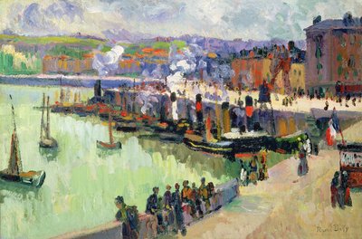 Port (olej na papierze) autorstwa Raoul Dufy