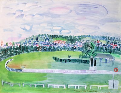 Tor wyścigowy w Deauville autorstwa Raoul Dufy