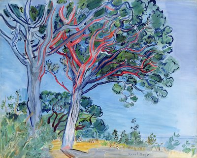 Czerwona sosna autorstwa Raoul Dufy