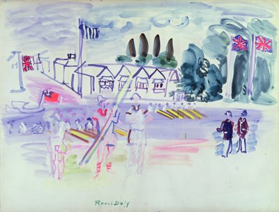 Regaty w Henley (akwarela na papierze) autorstwa Raoul Dufy