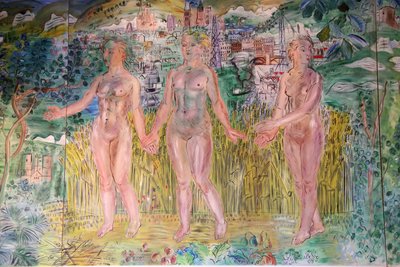 Sekwana, od Paryża do morza, szczegół autorstwa Raoul Dufy
