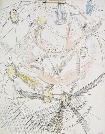 Trapez; Les Trapezistes autorstwa Raoul Dufy