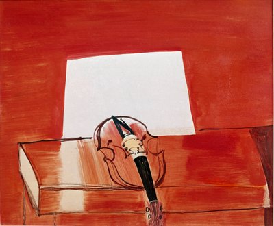 Czerwone skrzypce (olej na płótnie autorstwa Raoul Dufy