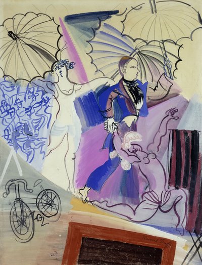 Chodzący po linie; Les Equilibristes autorstwa Raoul Dufy