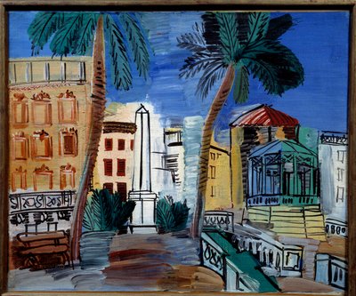 Widok na obelisk w Hyeres autorstwa Raoul Dufy