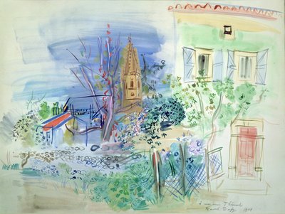 Widok na Perpignan autorstwa Raoul Dufy