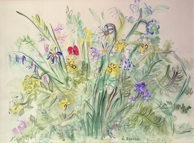 Dzikie kwiaty (akwarela na papierze) autorstwa Raoul Dufy