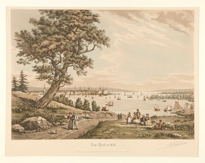 Nowy Jork w 1834 r. autorstwa Raoul Varin