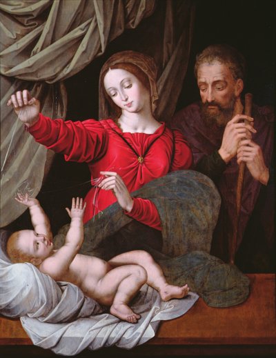 Madonna z Loreto (kopia – oryginał w Musee Conde, Chantilly, patrz 71593) (panel) autorstwa after Raphael