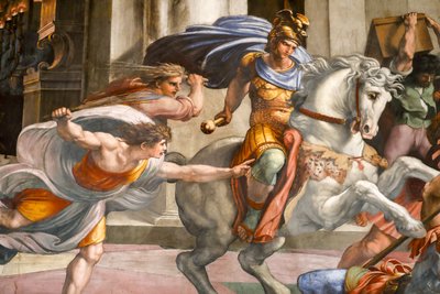 Wypędzenie Heliodora ze Świątyni. 1511-1512 (fresk) autorstwa Raphael