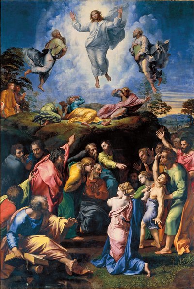 Przemienienie, ok. 1519-20 (olej na desce) autorstwa Raphael
