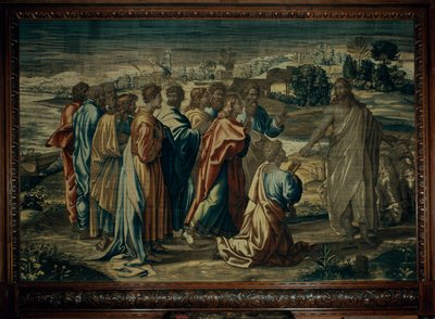 Nakaz Chrystusa dla św. Piotra, warsztat Mortlake autorstwa after Raphael