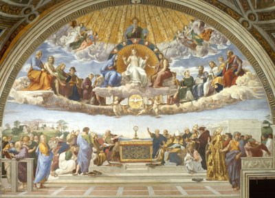 Spory, ze Stanza della Segnatura autorstwa Raphael