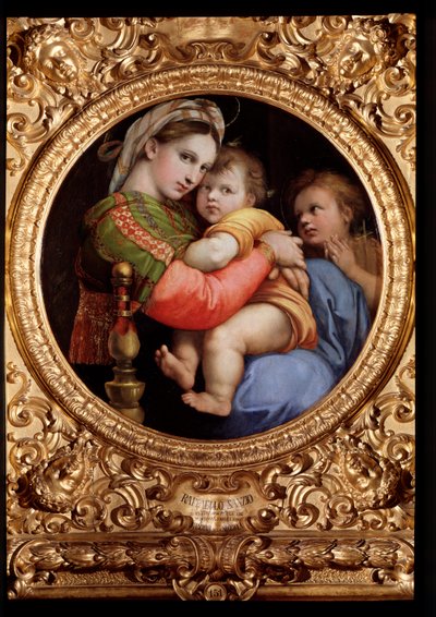 Madonna z Krzesła - olej na drewnie autorstwa Raphael