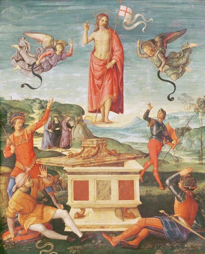 Zmartwychwstanie Chrystusa, ok. 1502 (olej na desce) autorstwa Raphael