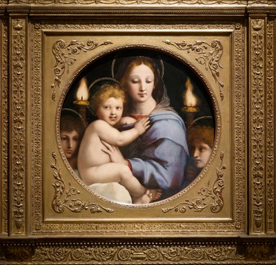 Madonna z kandelabrów, ok. 1513 autorstwa Raffaello Sanzio Raphael