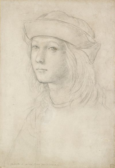 Portret nieznanej młodzieży, prawdopodobnie autoportret autorstwa Raphael