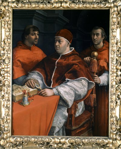 Portret papieża Leona X autorstwa Raphael