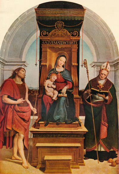 Madonna Ansidei, 1505, 1911 autorstwa Raffaello Sanzio Raphael