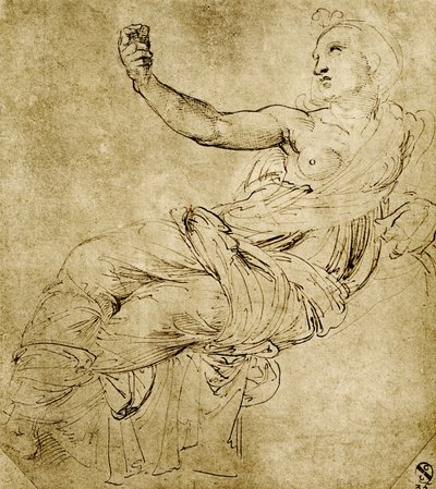 Muza Euterpe autorstwa Raffaello Sanzio Raphael