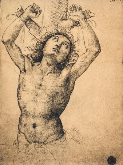 św. Sebastiana; rysunek Rafaela, Gallerie dellAccademia, Wenecja autorstwa Raffaello Sanzio Raphael