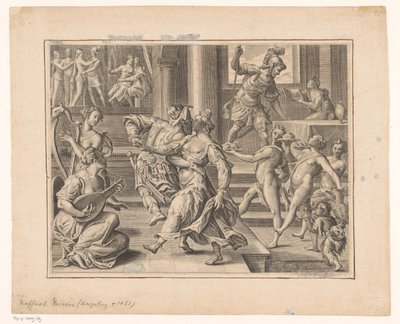 Imprezowa firma autorstwa Raphael Custos (attributed to)