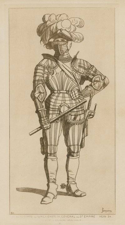 Albert, hrabia Wallenstein i generał Świętego Cesarstwa, 1629-34 autorstwa Raphael Jacquemin