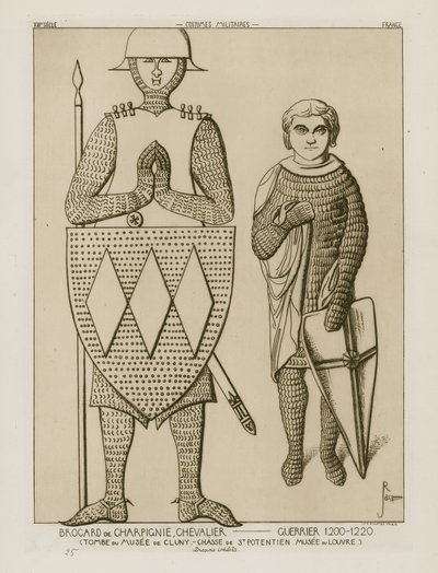 Brocard of Charpignie, rycerz - żołnierz, 1200-1220 autorstwa Raphael Jacquemin