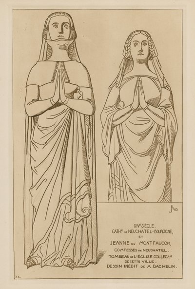Hrabiny z Neuchatel, XIV w. autorstwa Raphael Jacquemin