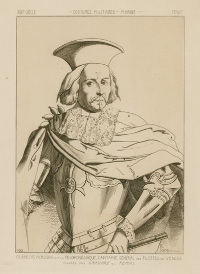 Francesco Morosini, zwany Peloponnesiaco, generał kapitan flot weneckich autorstwa Raphael Jacquemin