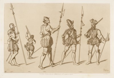Wojska francuskie i hiszpańskie z drugiej połowy XVI wieku autorstwa Raphael Jacquemin