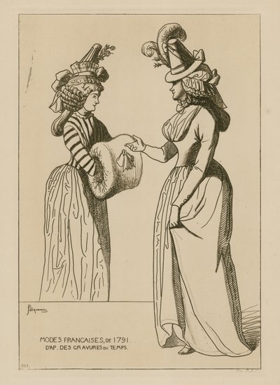 Francuska moda z 1791 r autorstwa Raphael Jacquemin