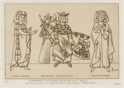 Niemcy w połowie XIV wieku autorstwa Raphael Jacquemin