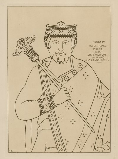 Henryk I, król Francji, 1031-1060 autorstwa Raphael Jacquemin
