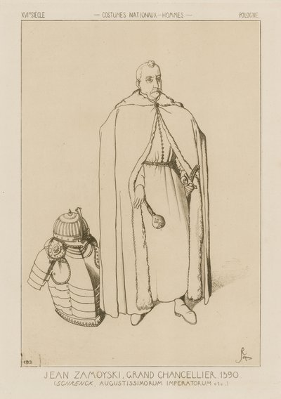 Jan Zamoyski, kanclerz wielki, 1590 autorstwa Raphael Jacquemin