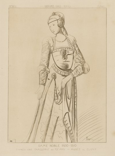 Szlachetna kobieta, 1500-1510 autorstwa Raphael Jacquemin