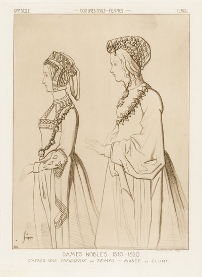 Szlachetne kobiety, 1510-1520 autorstwa Raphael Jacquemin