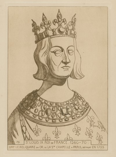 Św. Ludwik IX, król Francji, 1260-1270 autorstwa Raphael Jacquemin