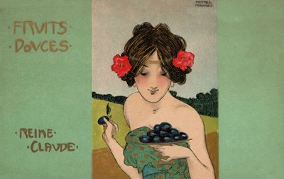 Greengages, ok. 1900 r. (ilustracja) autorstwa Raphael Kirchner