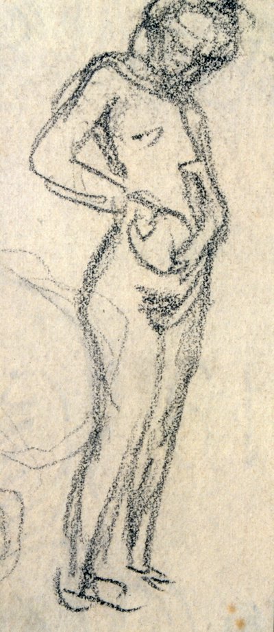 Studium aktu, ok. 1905 (rysunek) autorstwa Raphael Kirchner