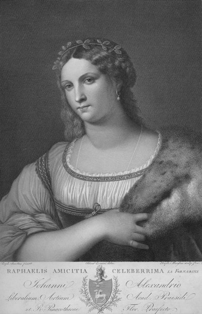 "La Fornarina", ok. 1814. autorstwa Raphael Morghen