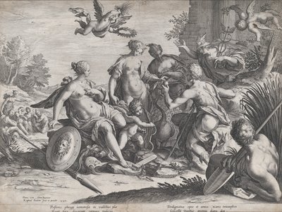 Wyrok Paryża, 1589. autorstwa Raphael Sadeler