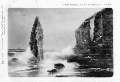King Rock, Flamborough Head, East Riding, Yorkshire, 1903. autorstwa Raphael Tuck