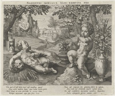 Alegoria przemijania autorstwa Raphaël Sadeler (I)