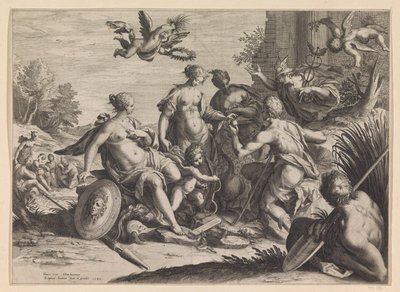 Wyrok Paryża autorstwa Raphaël Sadeler (I)