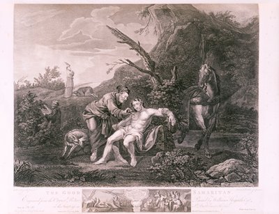 „Dobry Samarytanin”, 1772 autorstwa Ravend