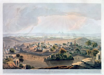 „Piramidy w Kairze”, 1809 r. autorstwa Rawle