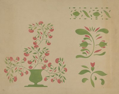Wzornikowa dekoracja ścienna, ok. 1930 r. 1936. autorstwa Ray Holden